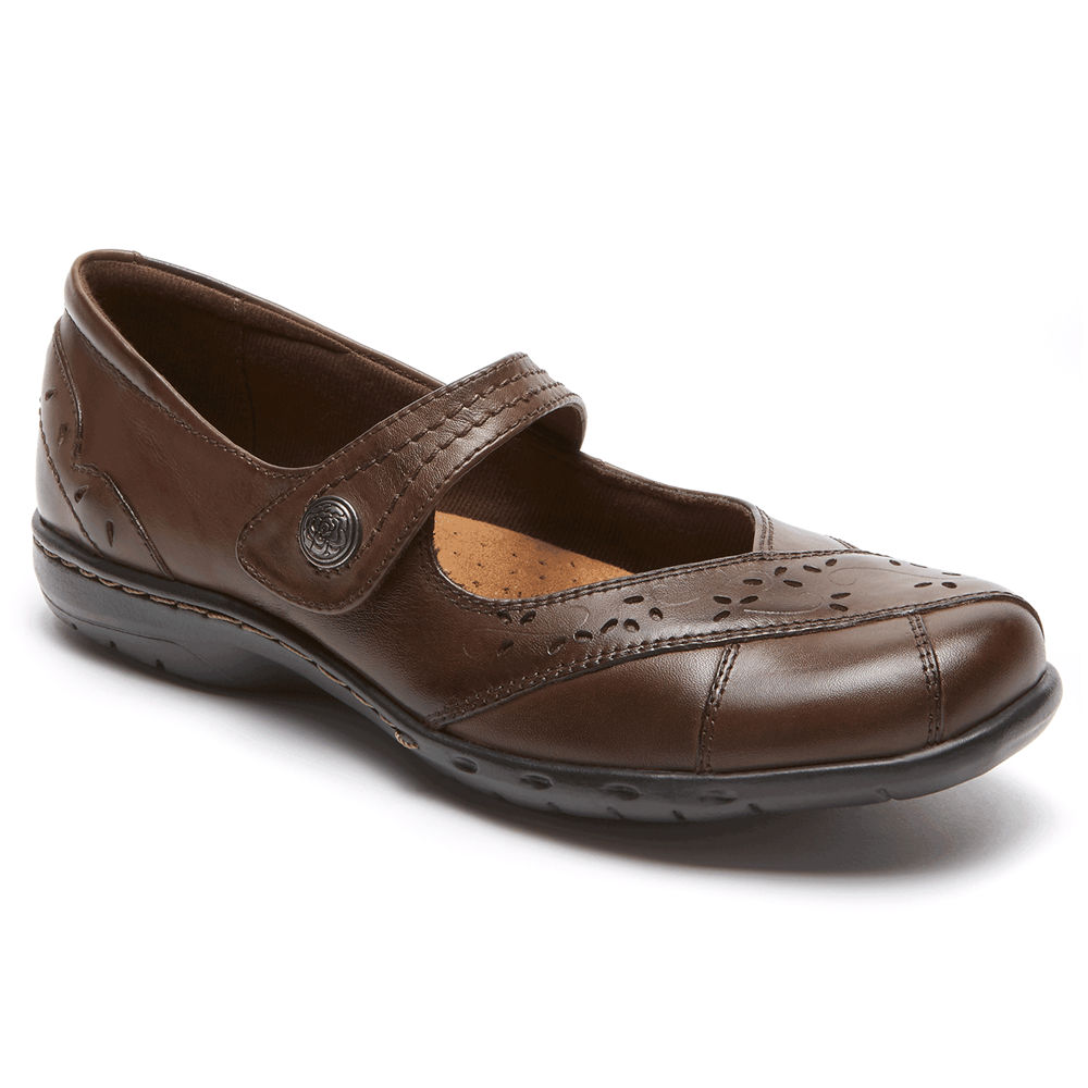 Rockport Womens Flats Brown - Cobb Hill Petra Mary Jane - UK 931-FTHAOU